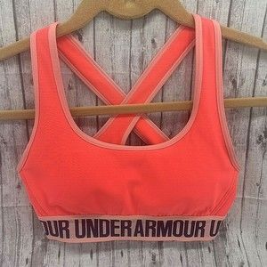 Under Armour Crossback Women's Padded Athletic Sports Bra Pink Size XS